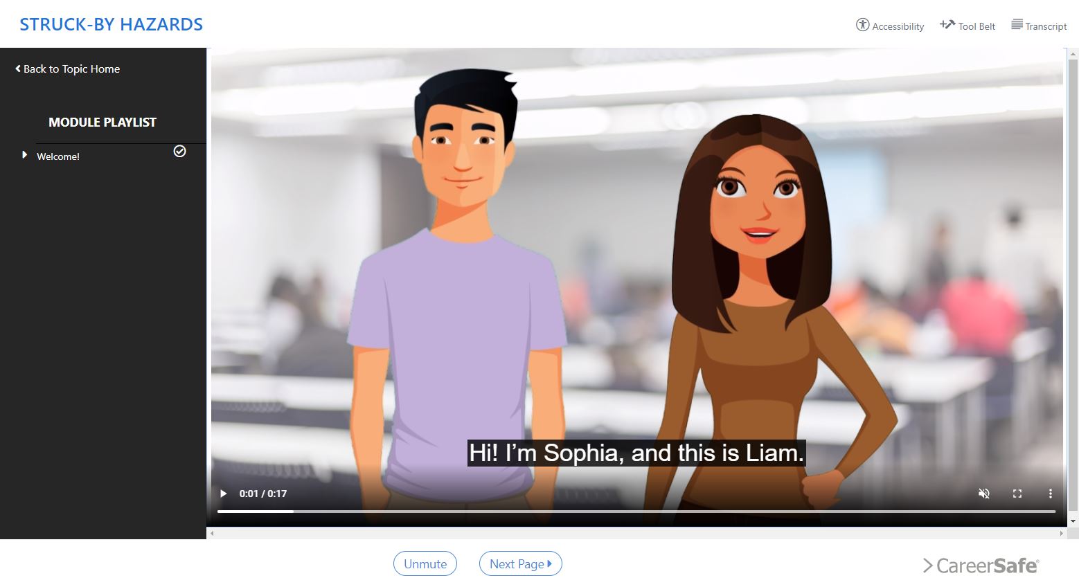 Course Interface for Videos