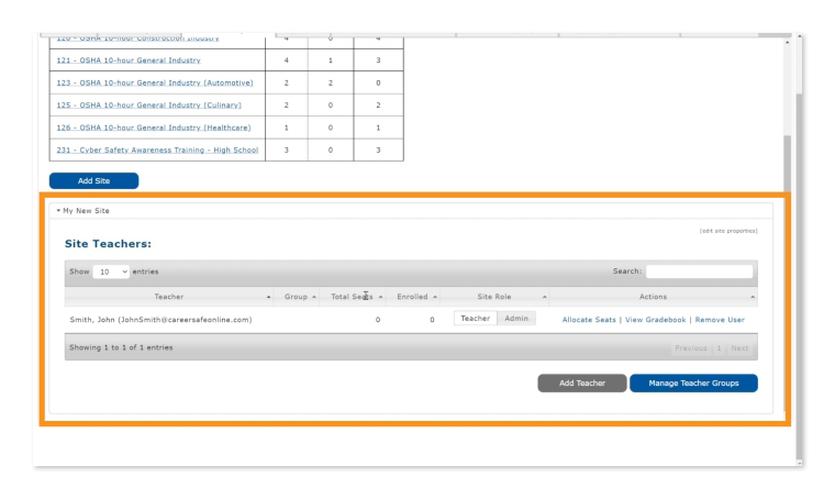 Newly Added Teacher